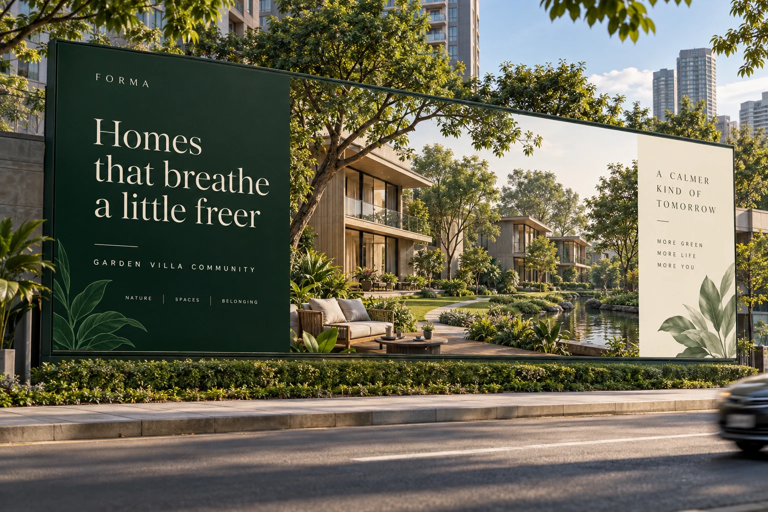 Outdoor Hoarding Design concept study 2