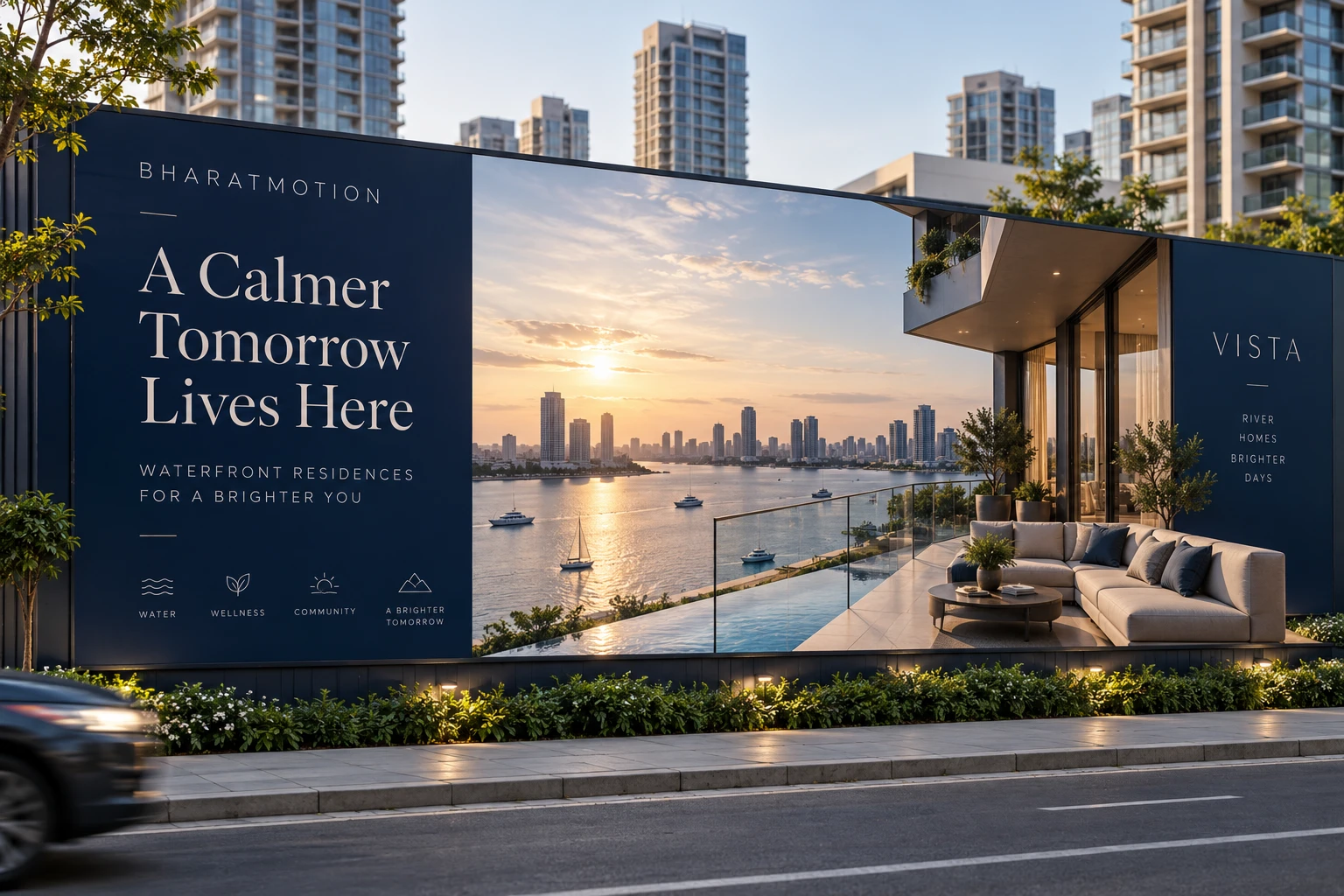 Outdoor Hoarding Design concept study 13