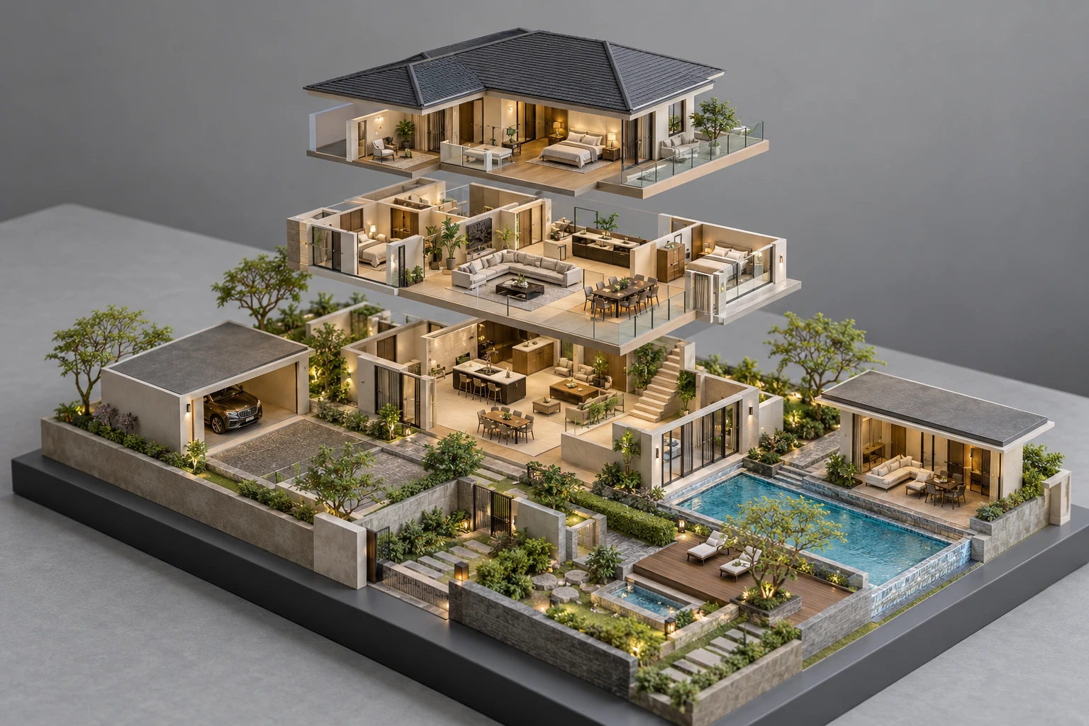 Exploded / Doll House concept study 4