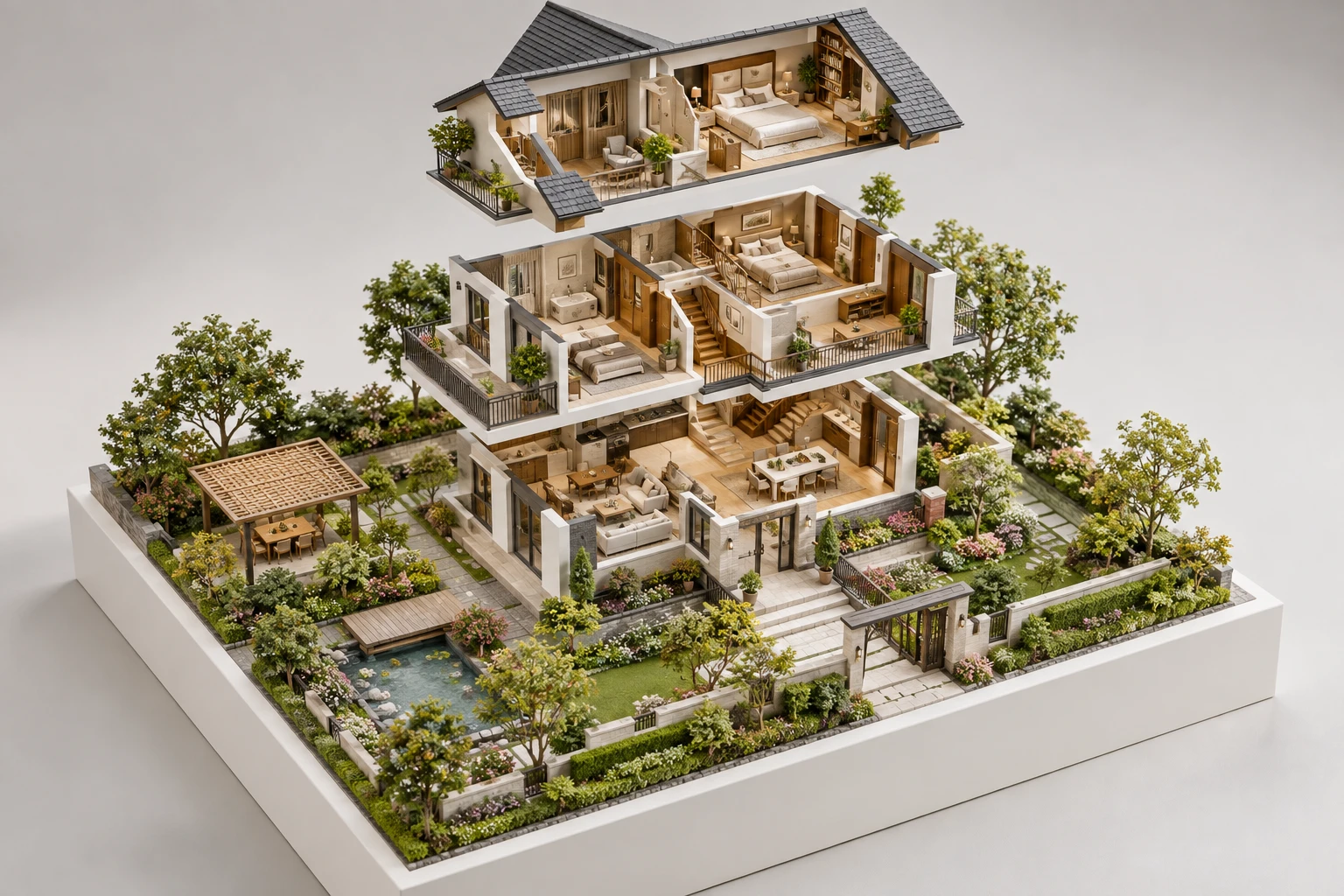 Exploded / Doll House concept study 7