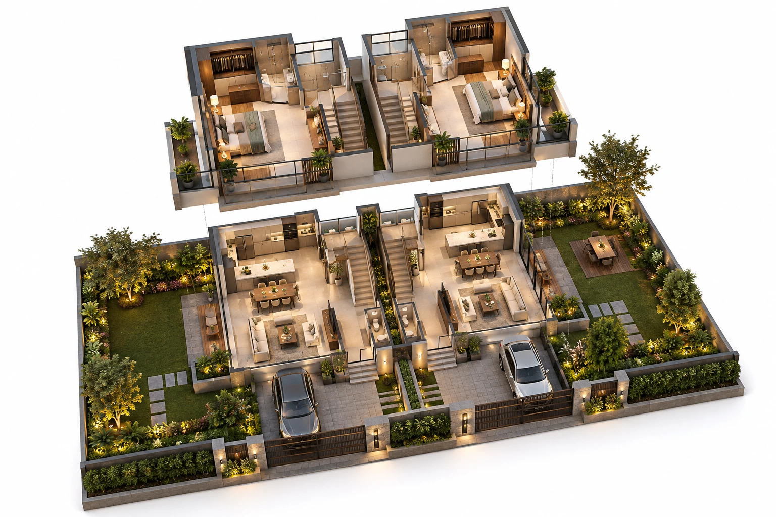 3D Exploded Site Plan concept study 12