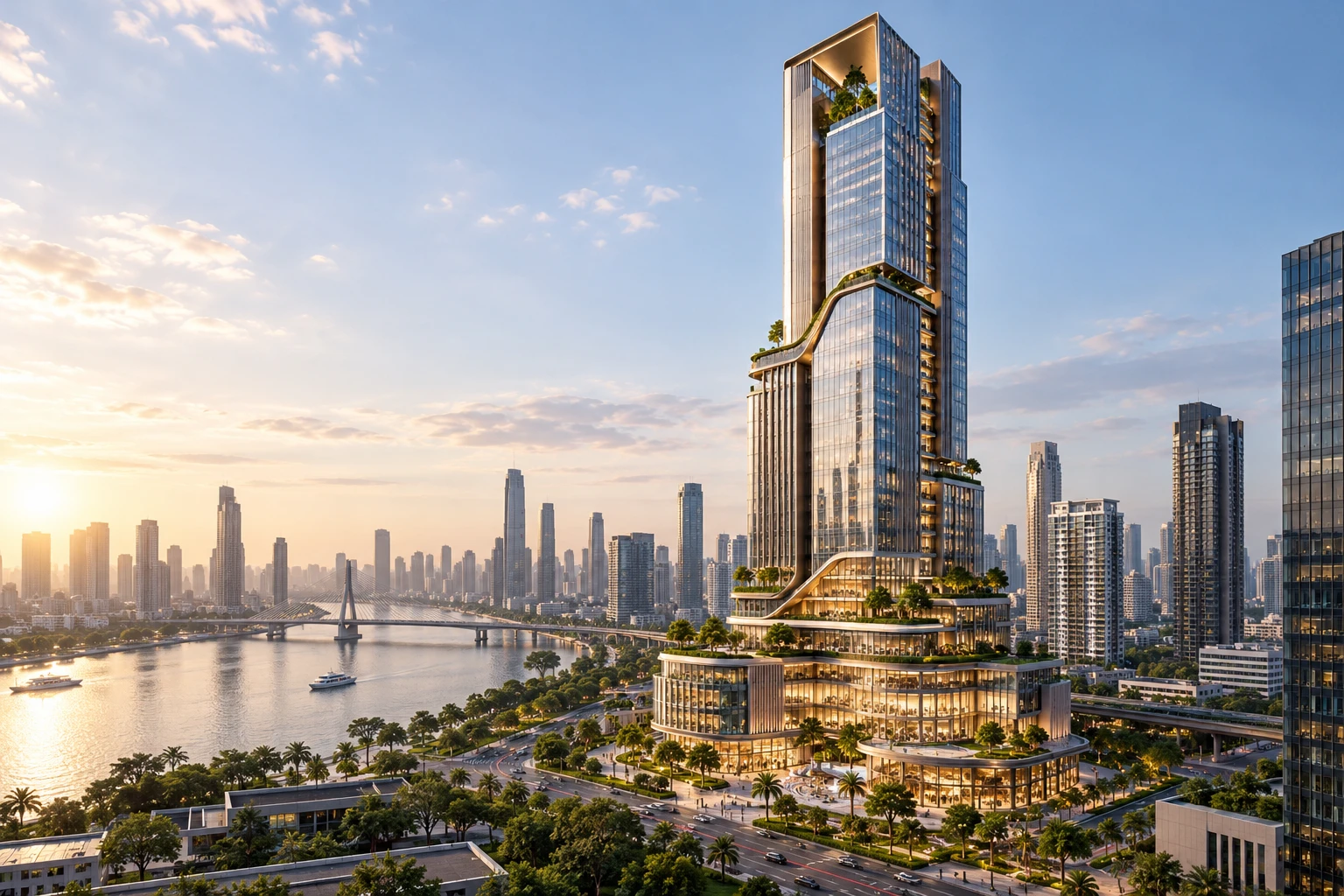 3D Skyscraper Design concept study 5