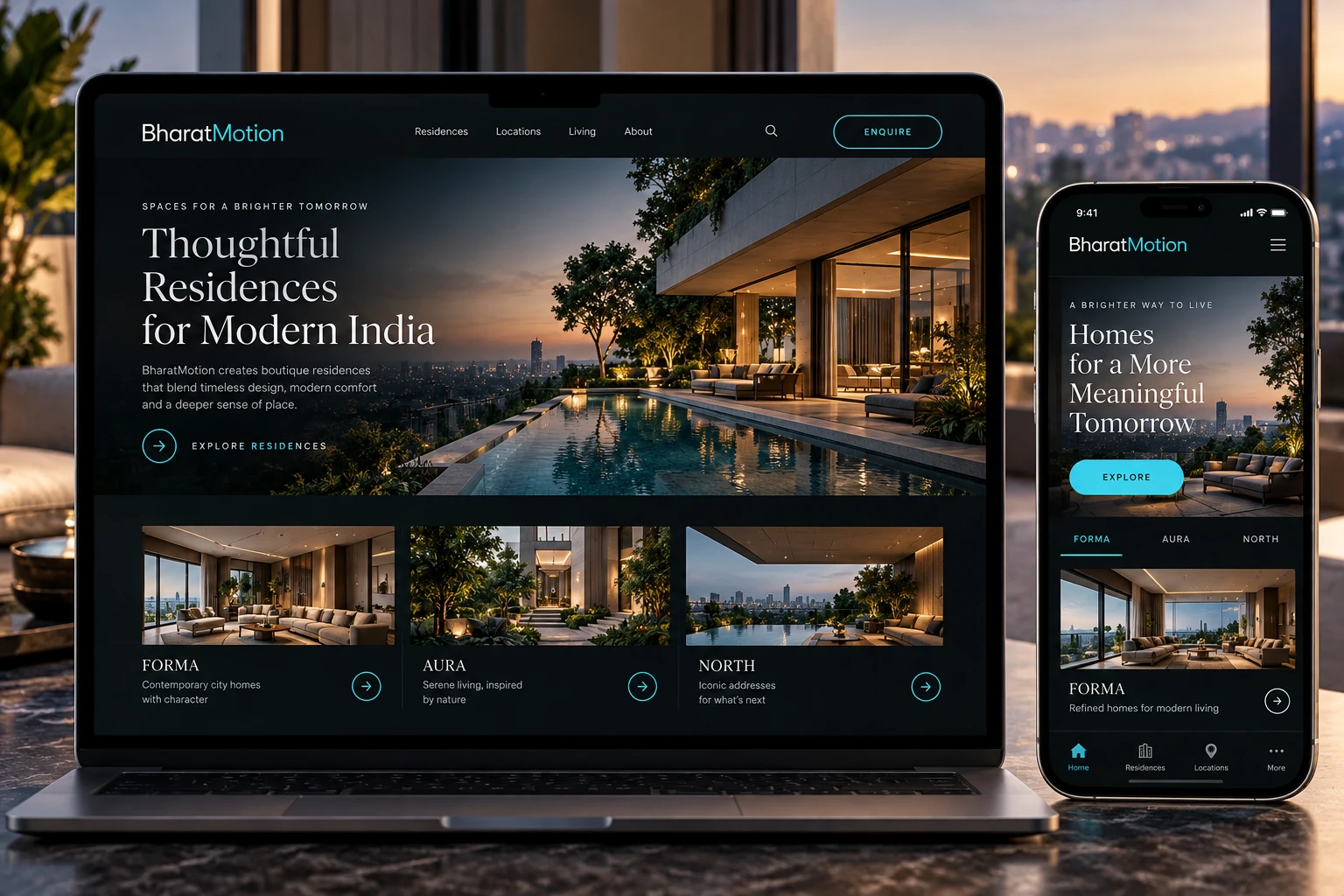 Website & App Concepts concept study 4